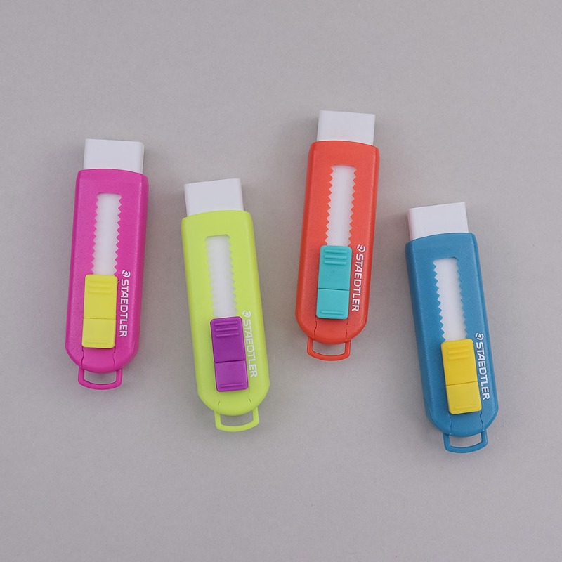 STAEDTLER 525 PS PVC-free eraser with sliding plastic sleeve (트렌디라인)